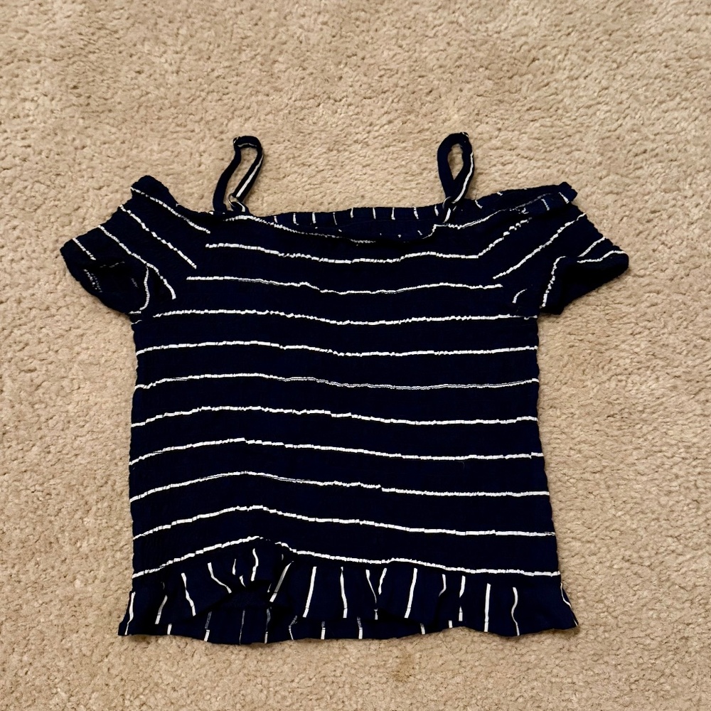 Abercrombie kids rouched top size 13-14